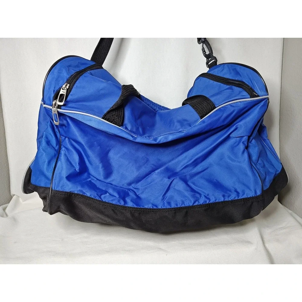 Nike Duffel Gym Sports Travel Bag Blue‎ Shoulder Strap BA1769-483 Large Swoosh